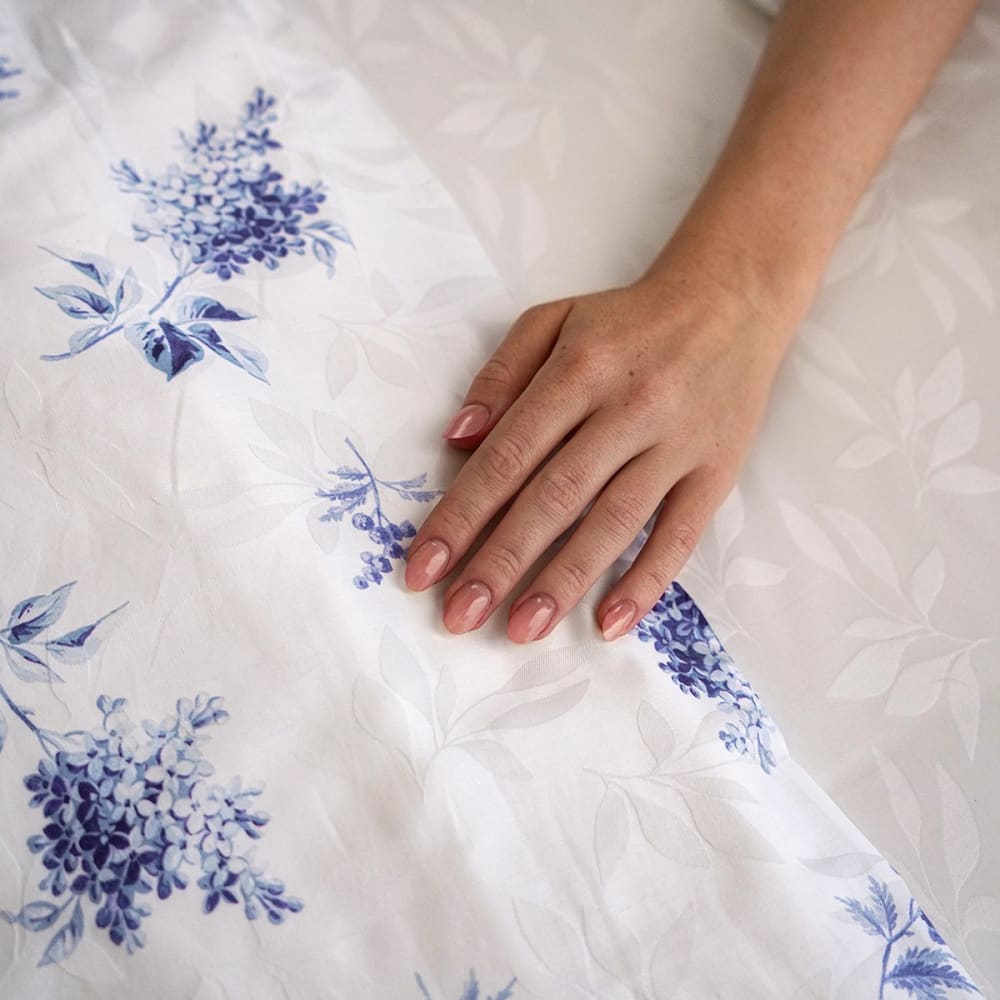 Housse de couette satin blanc 140x200 cm — vue 4