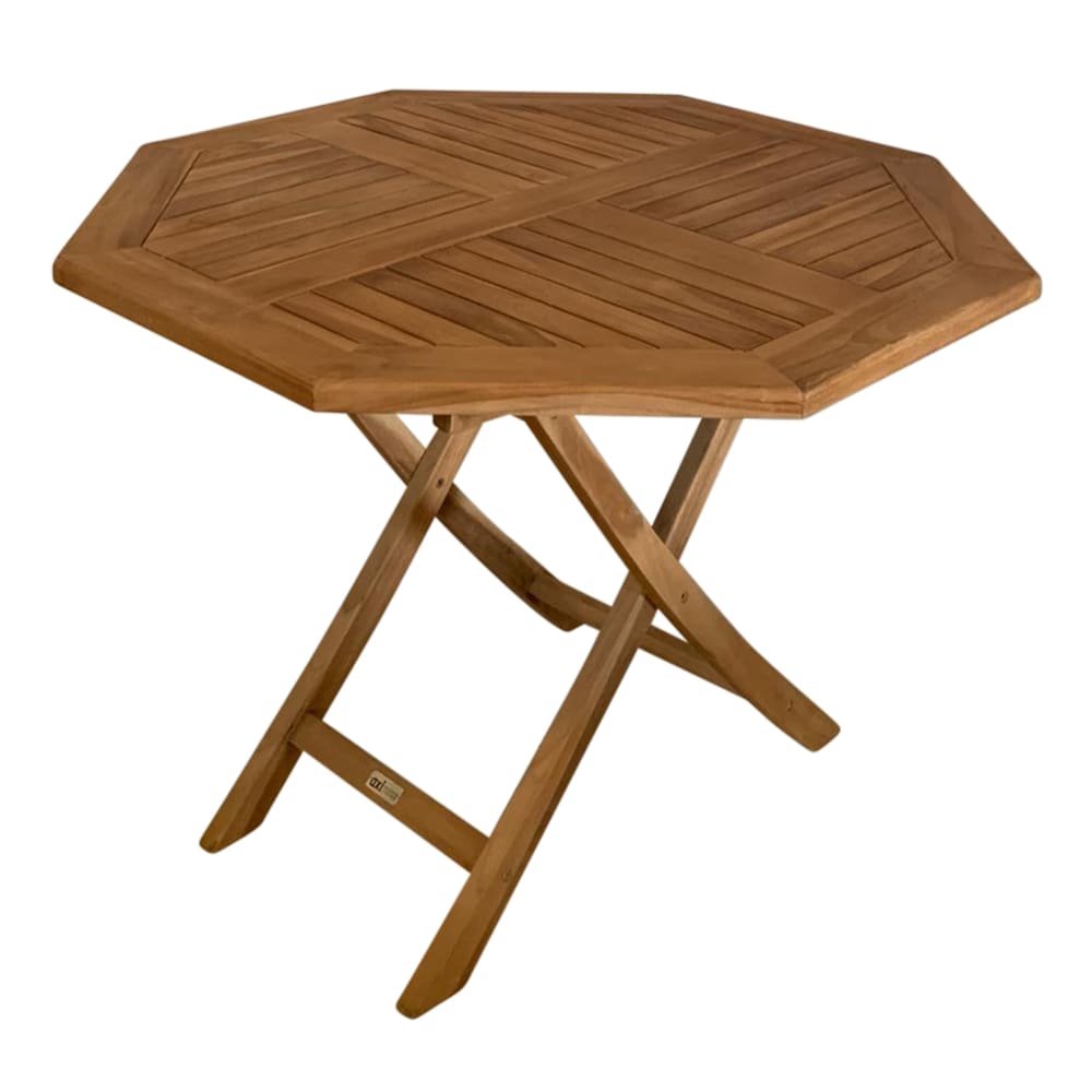 Gartentisch acheckig klappbar, Teak, 100 cm - Maisons Du Monde