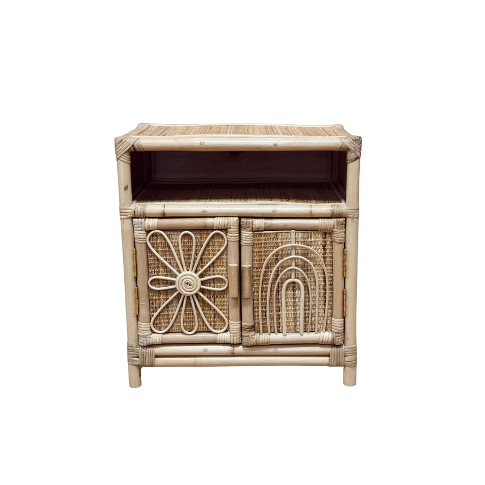 Mini cabinet en rotin