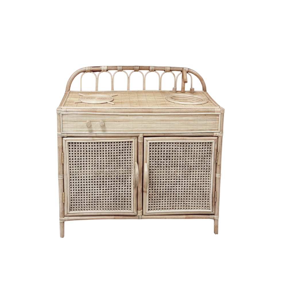 Cuisinière enfant en - rotin
