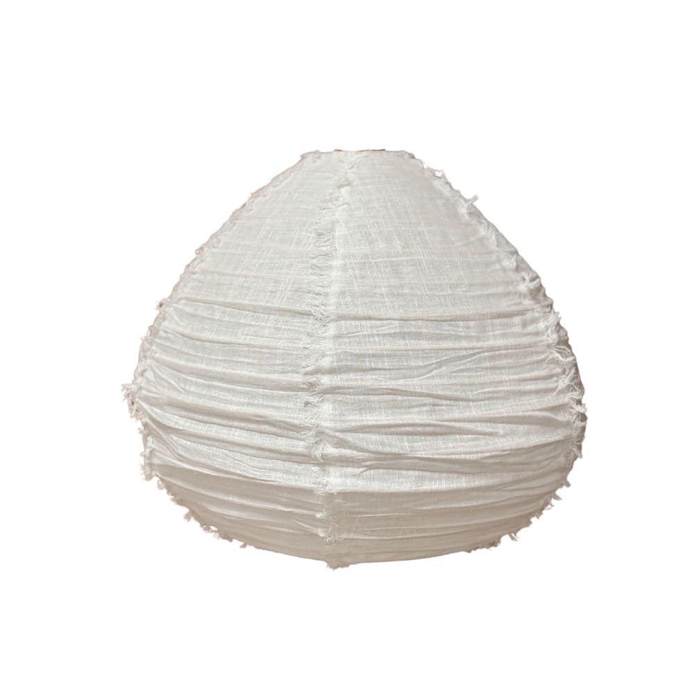 suspension en lin blanc