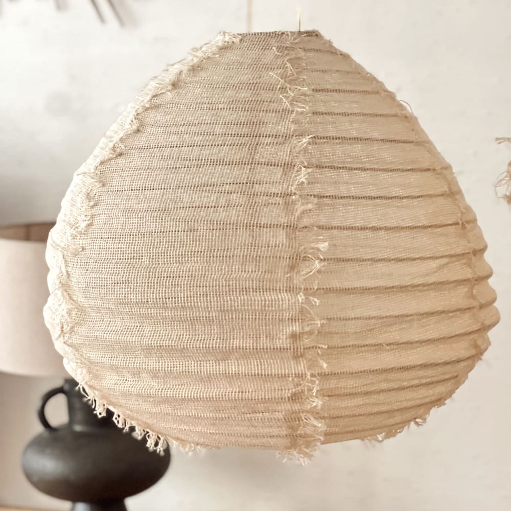 Suspension en lin écru 50x50cm — vue 3