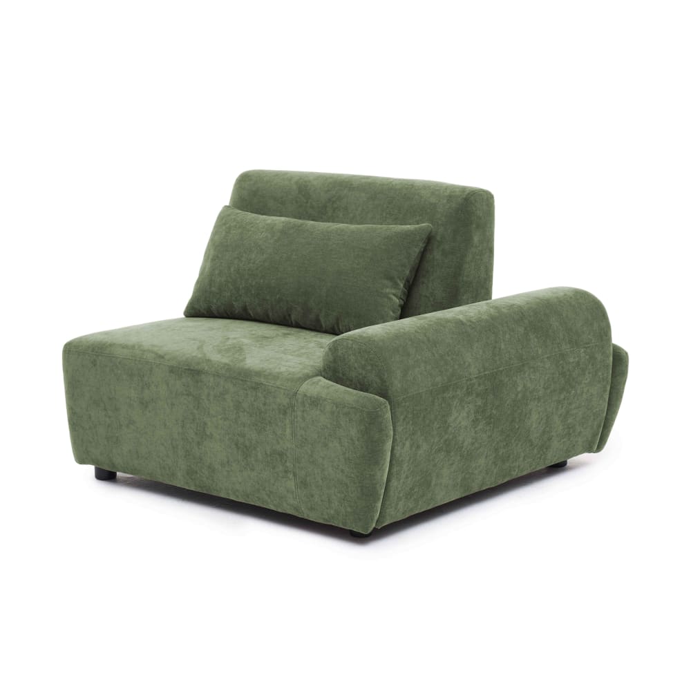 Linker Sessel für modulares Sofa mit verstellbarer 109 cm Grün -