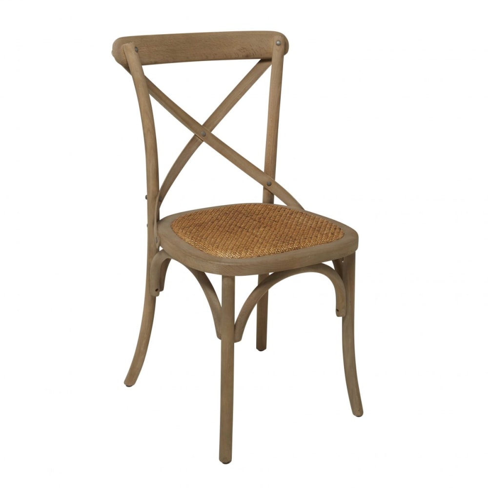 Lot de 6 chaises en chêne - massif