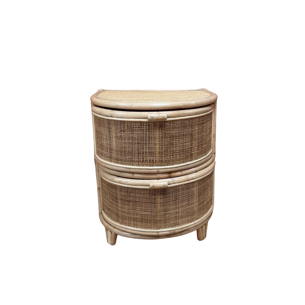 Table de chevet en rotin