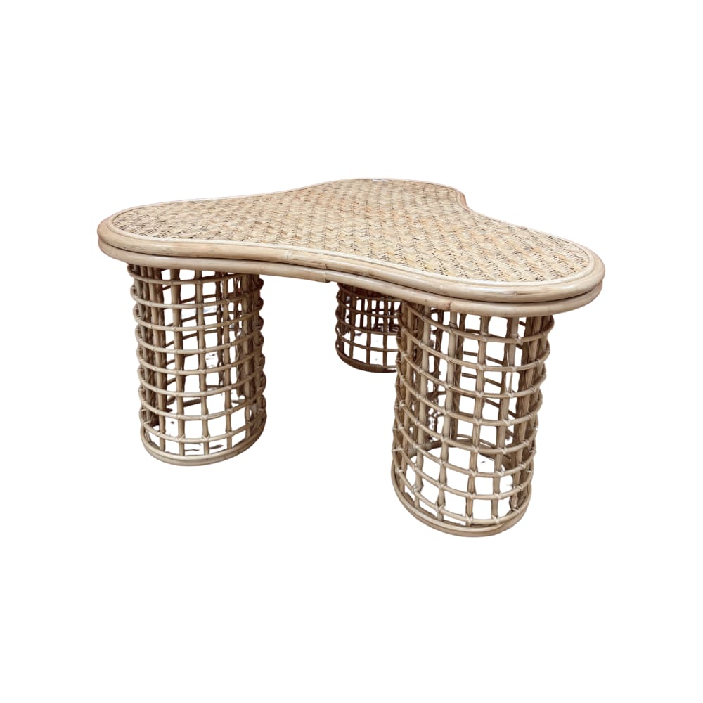 Table basse en rotin