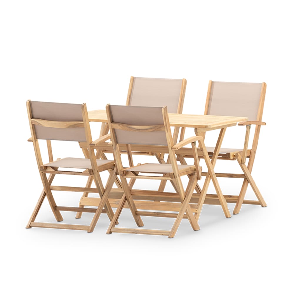Ensemble table pliante - chaises