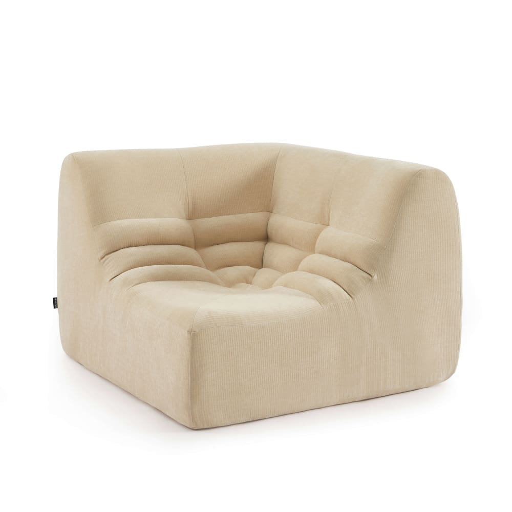 chauffeuse d'angle modulable - velours