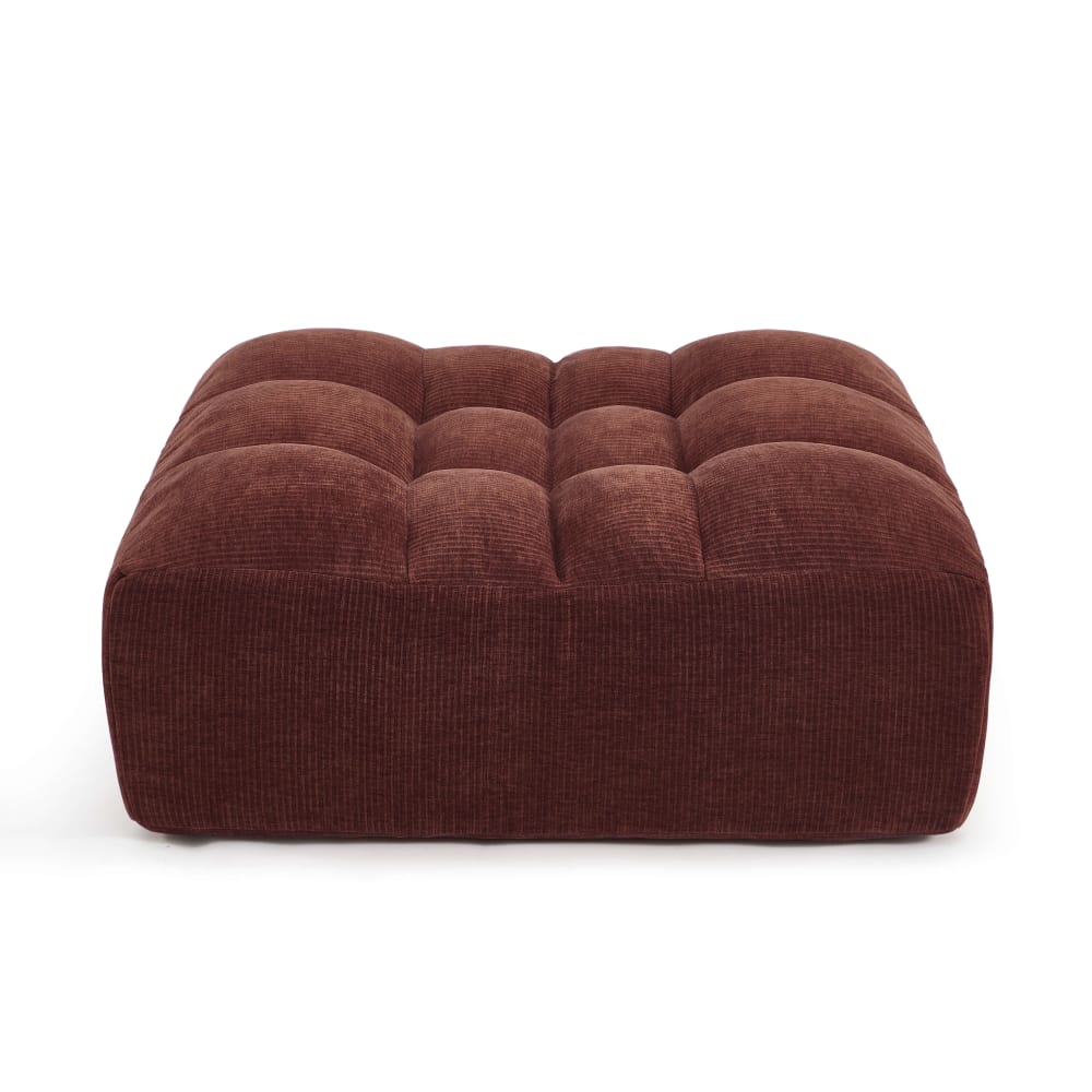 Pouf modulable 1 place - bordeaux