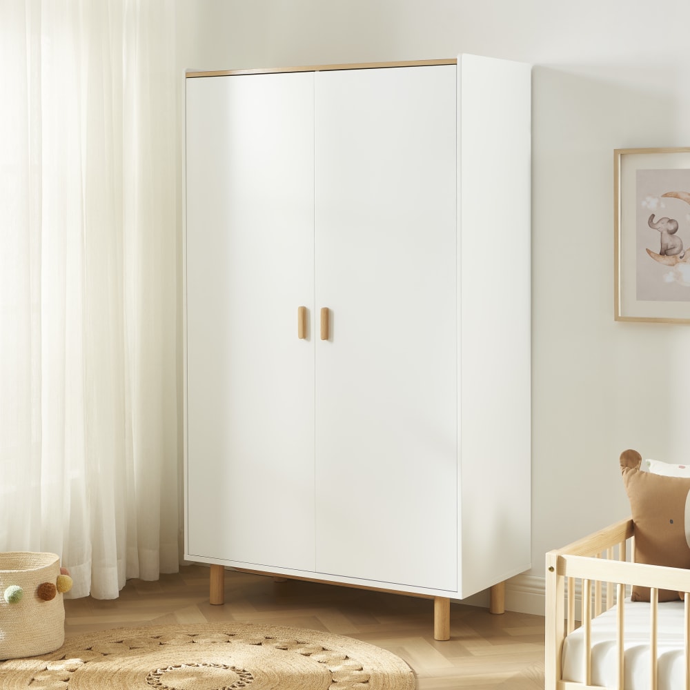 Armoire enfant  blanc 2 portes (Baita) - Image 1