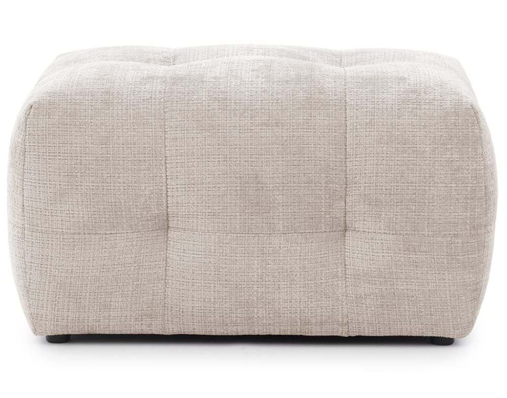 pouf en velours texturé