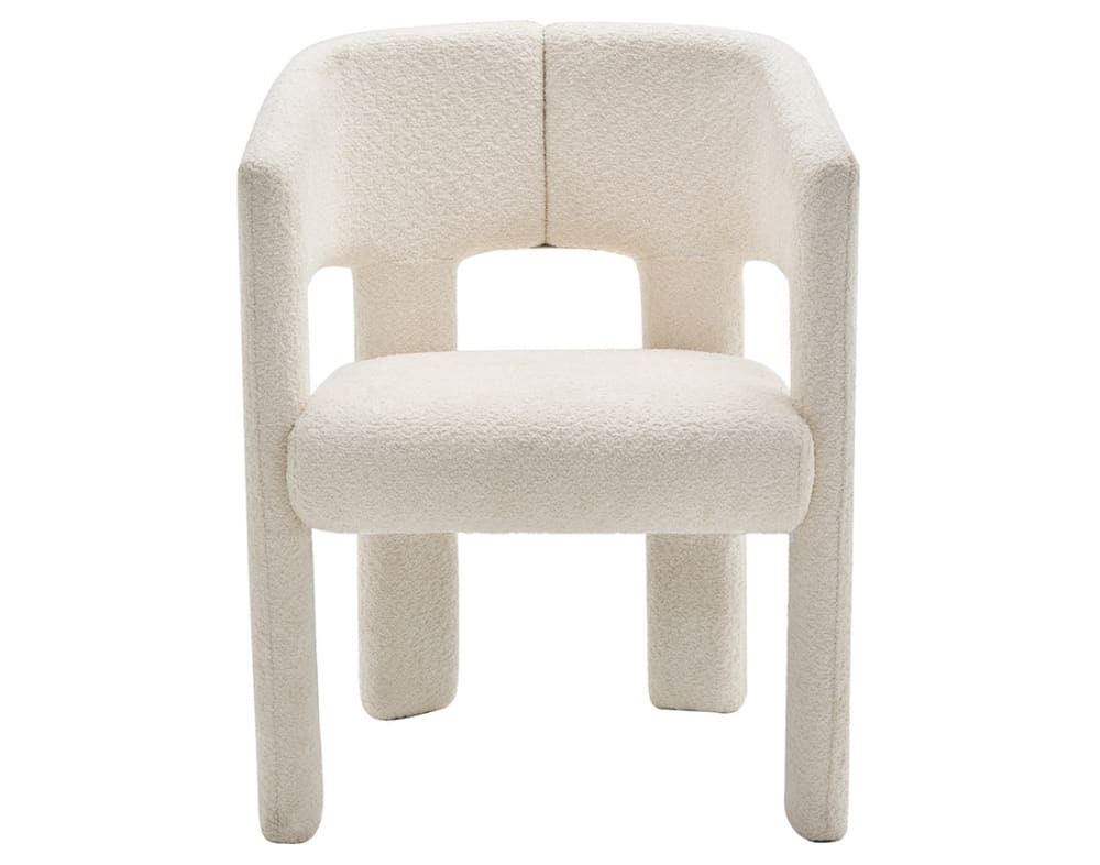 fauteuil en tissu bouclette