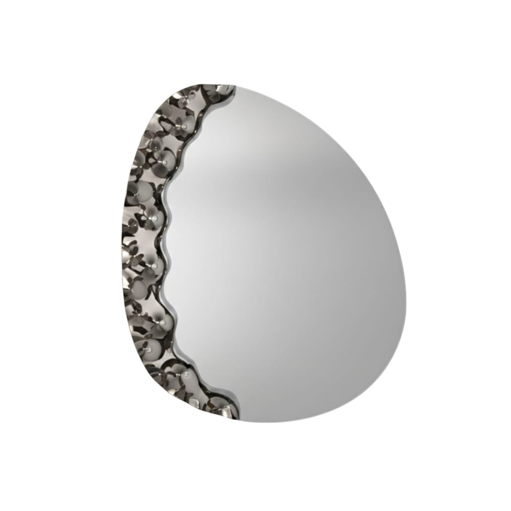 Miroir gris en forme de 100x120cm