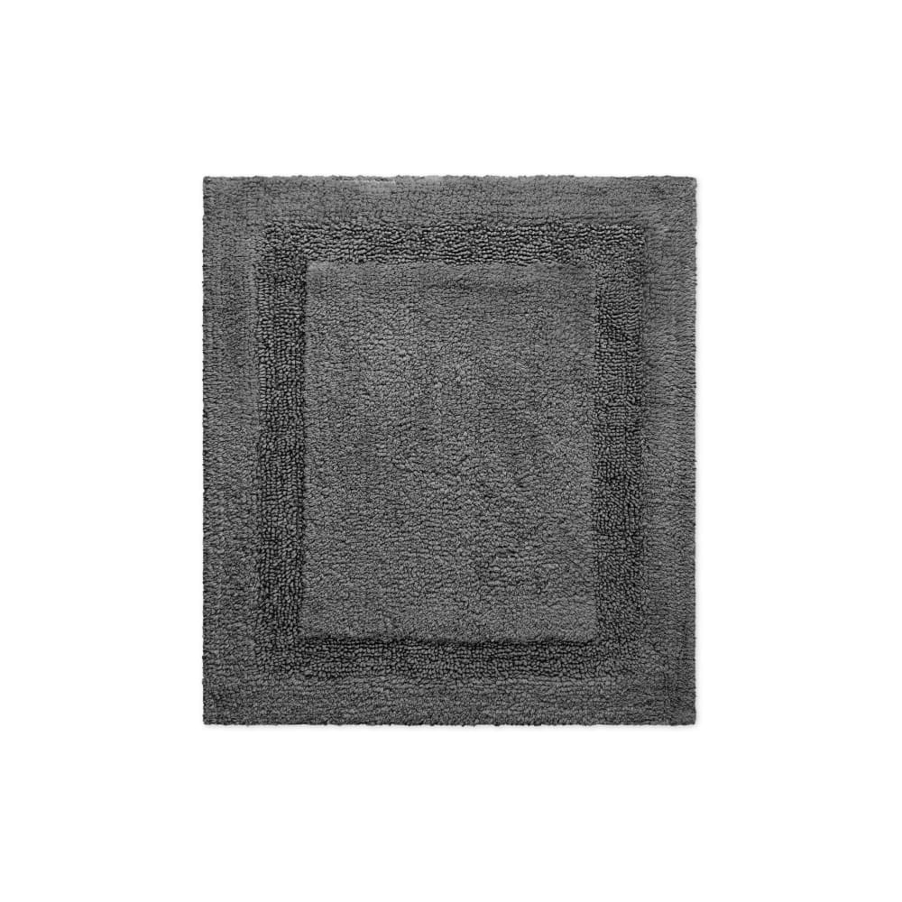 Wecon Home Badematte grau granit aus Baumwolle 55x65 style classic chic Öko-Tex Zertifikat - Baumwolle