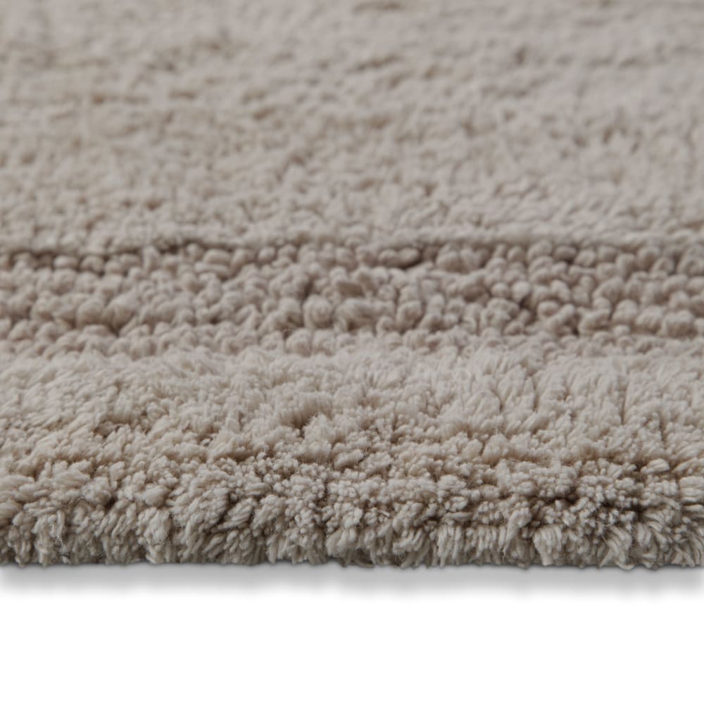 Tapis de bain greige en coton 80x150 — vue 4