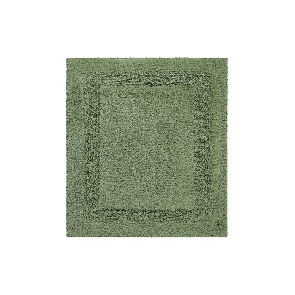 Tapis de bain vert en coton 55x65