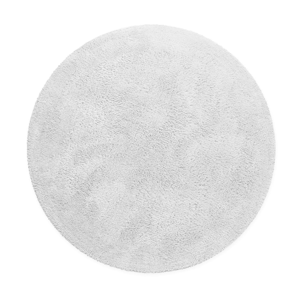 tapis de bain blanc rond - coton