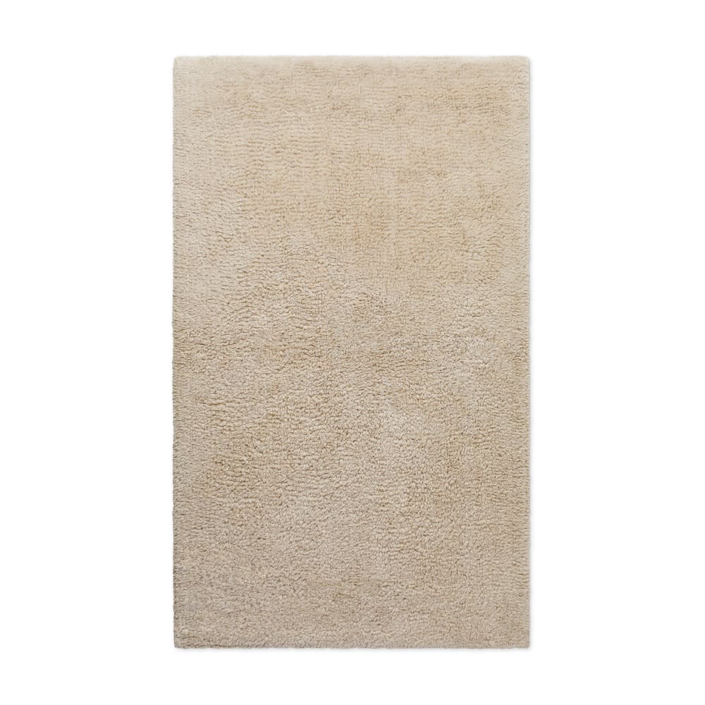 Tapis de bain beige en