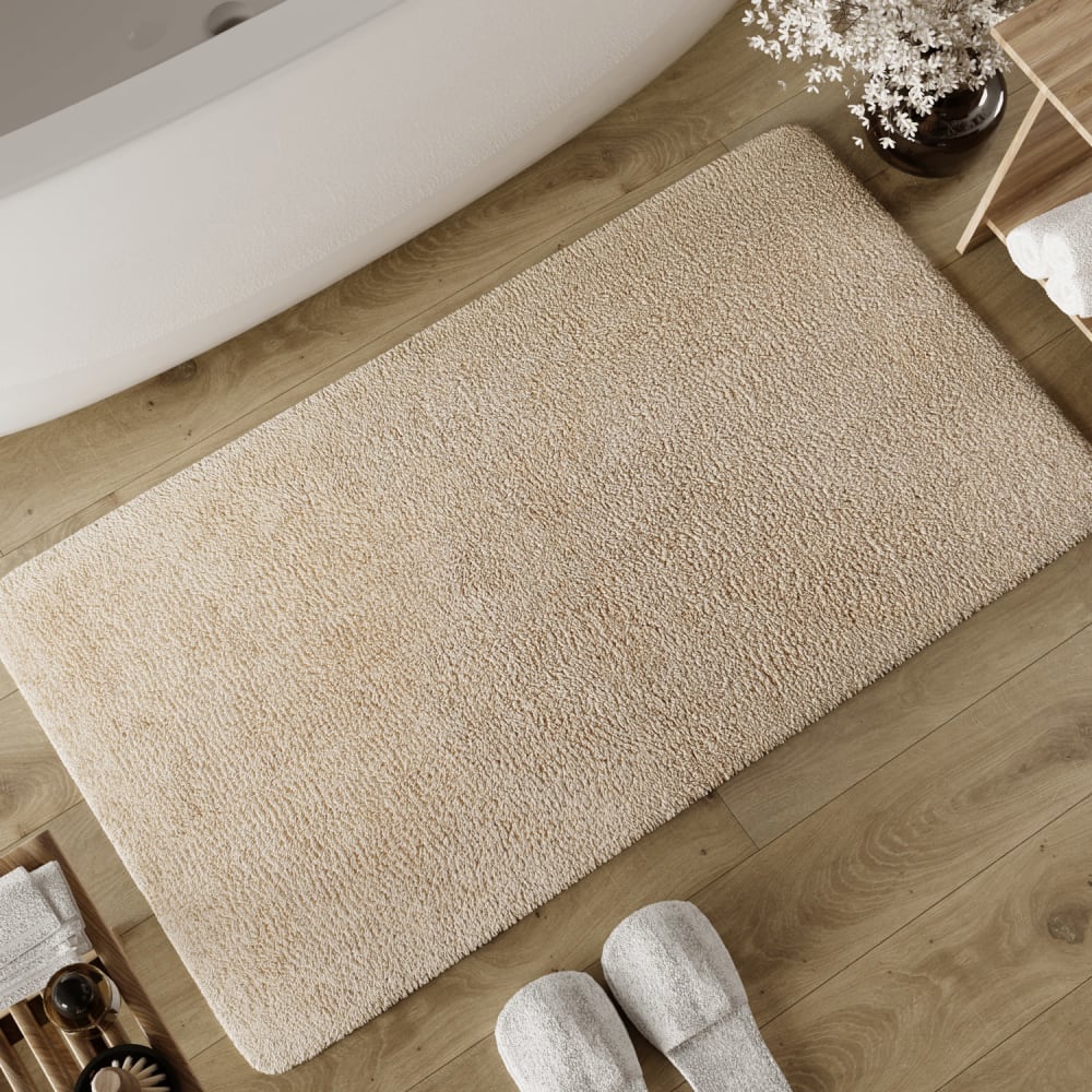 Badematte beige aus Baumwolle 70x120 - Maisons Du Monde