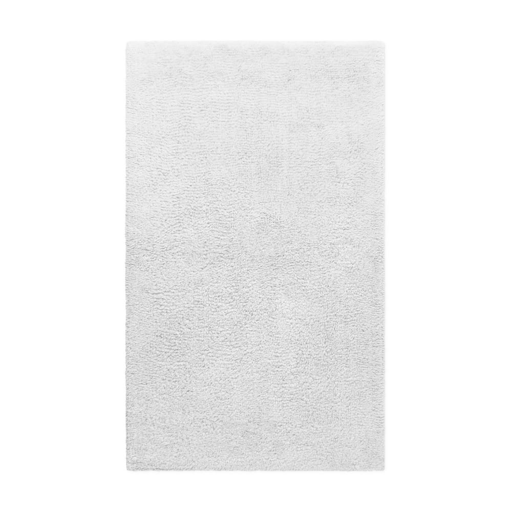 tapis de bain blanc en - coton