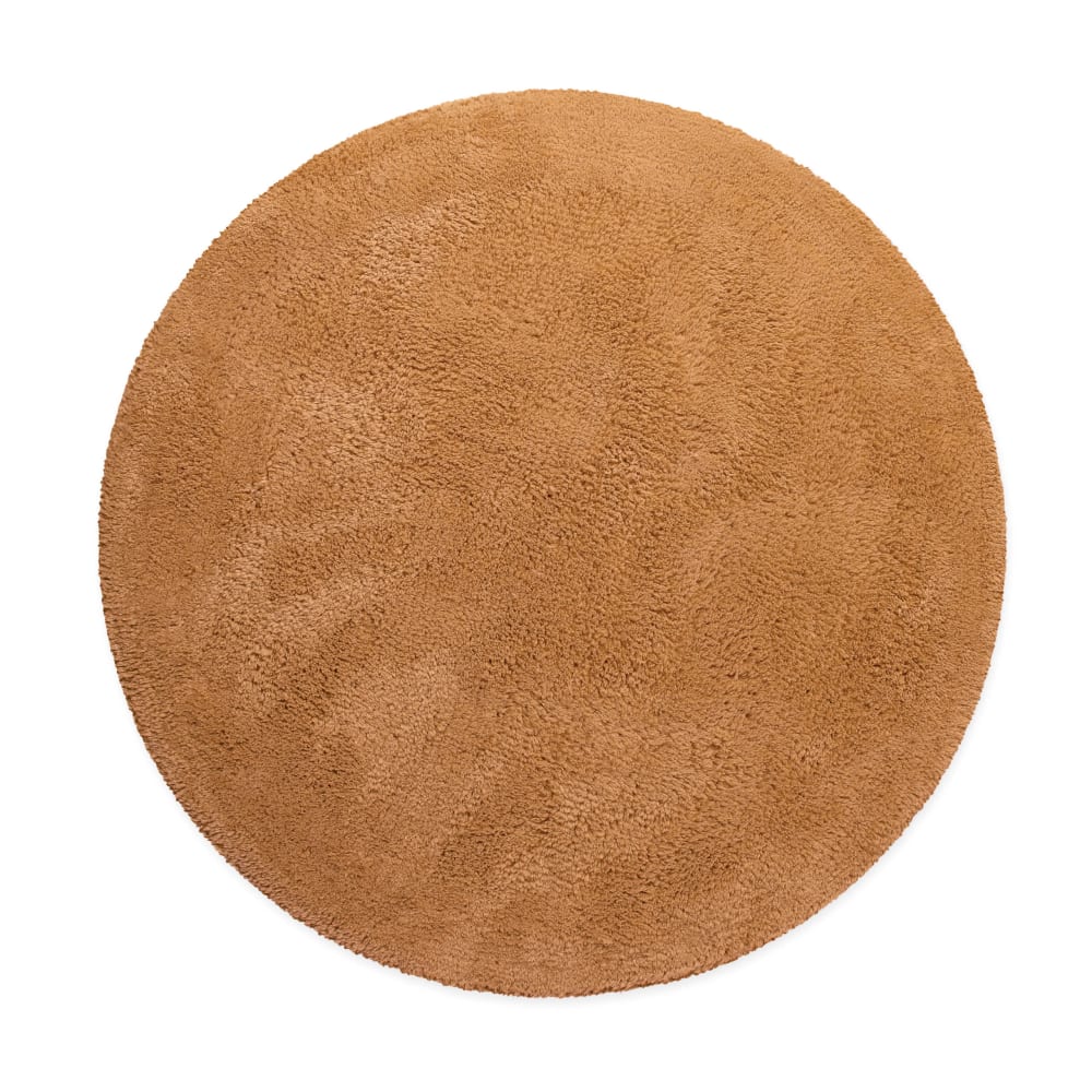 Tapis de bain terracotta - rond