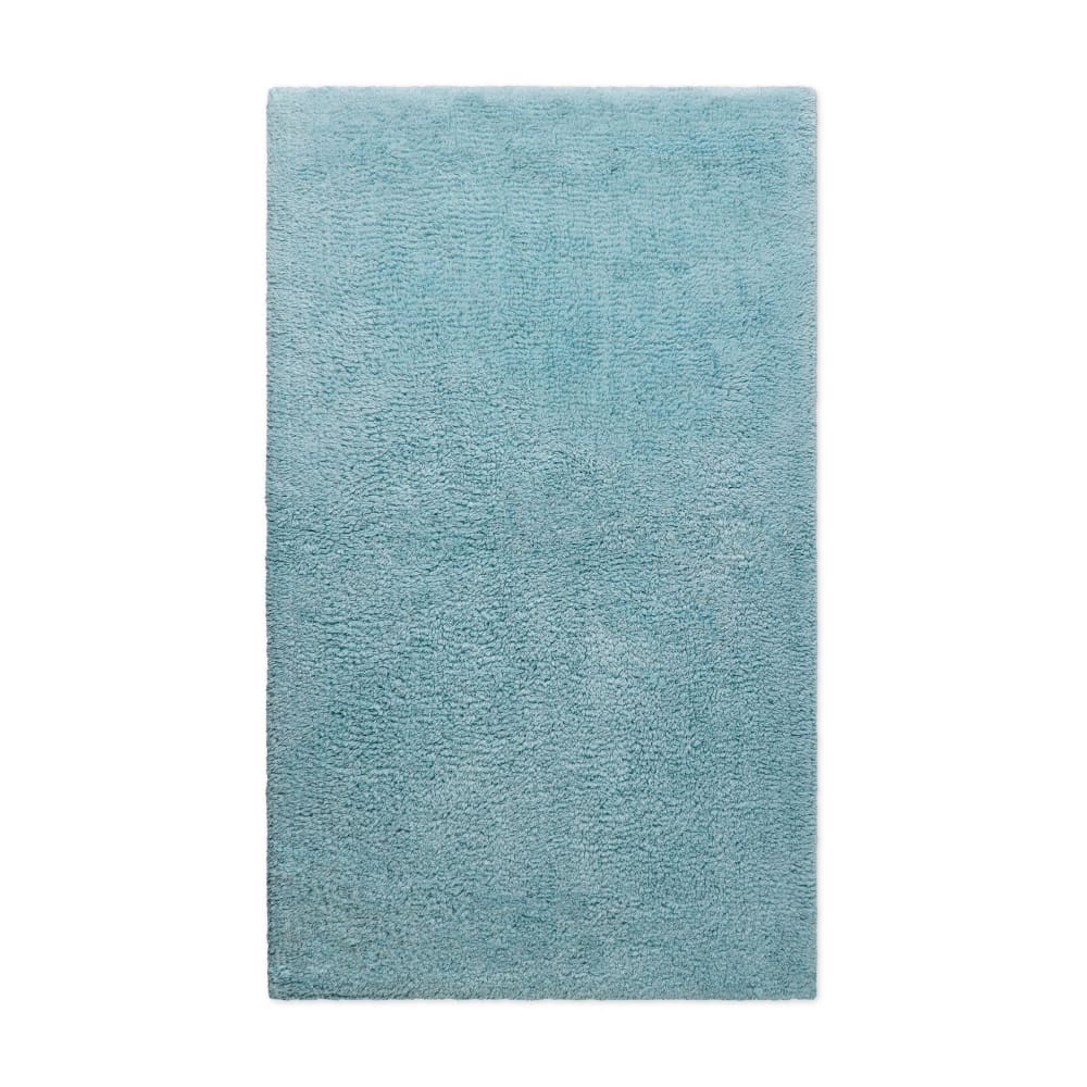Tapis de bain bleu gris