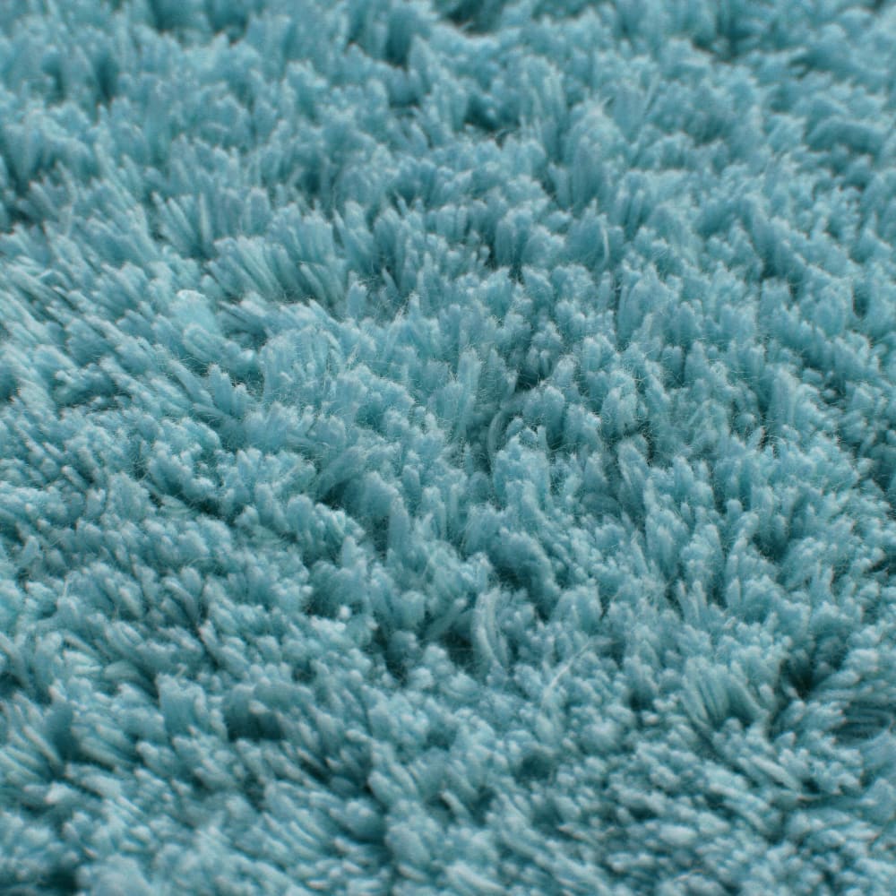 Tapis de bain bleu gris en coton 80x150 — vue 4