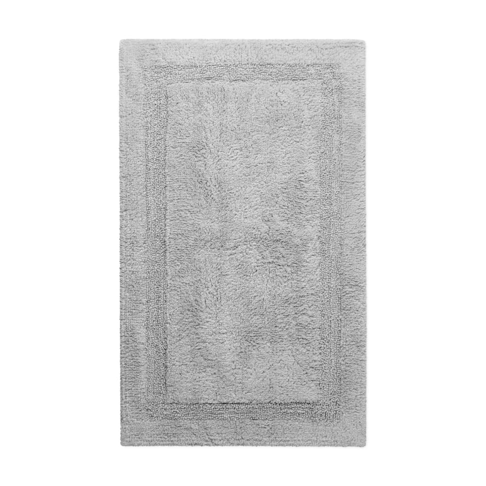 Tapis de bain gris clair - coton