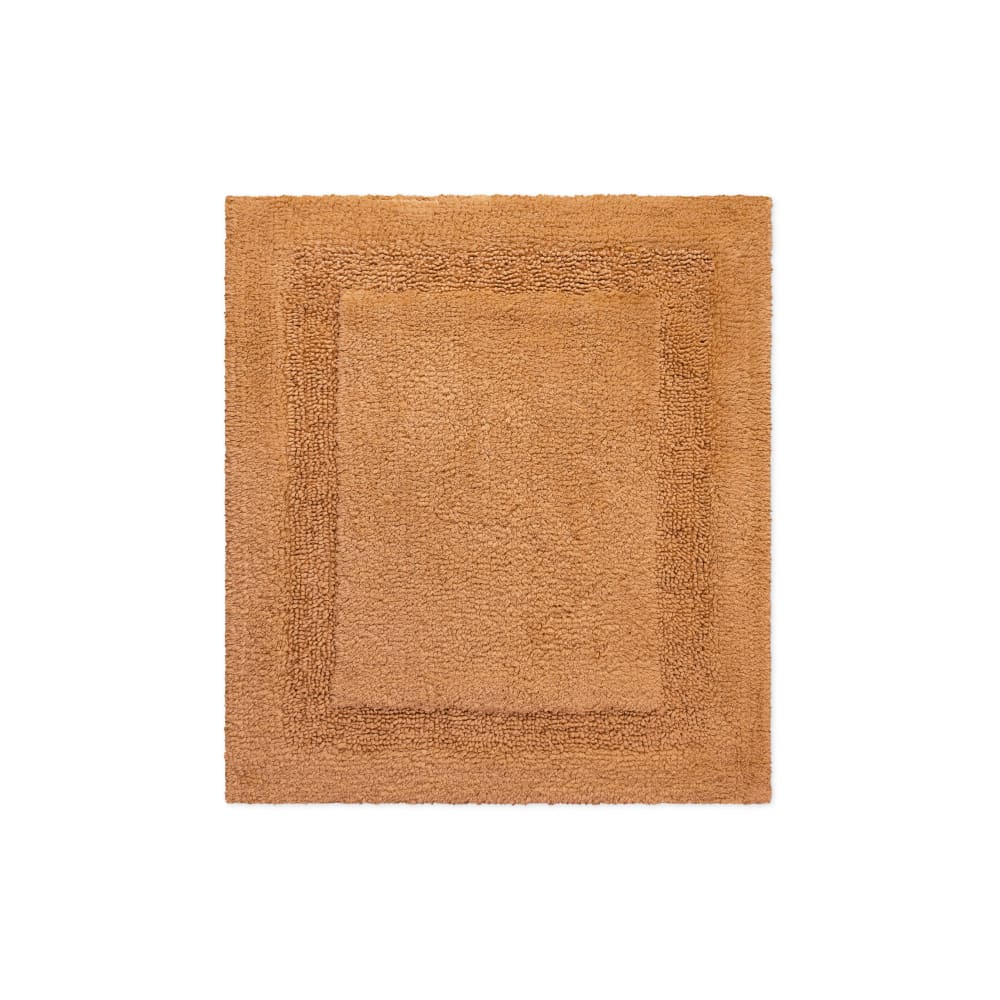 Tapis de bain terracotta en coton 55x65