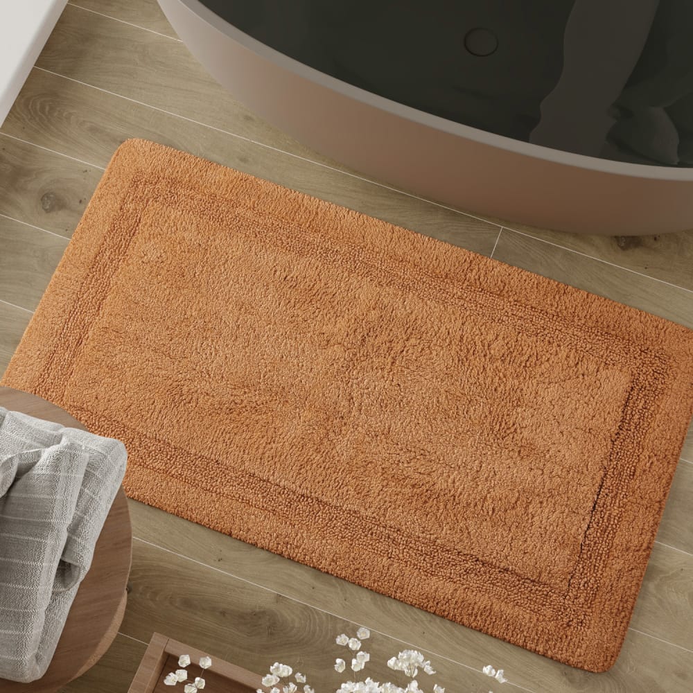 Badematte terrakotta aus Baumwolle 55x65 - Maisons Du Monde