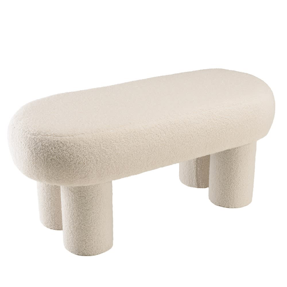 banc en tissu bouclette