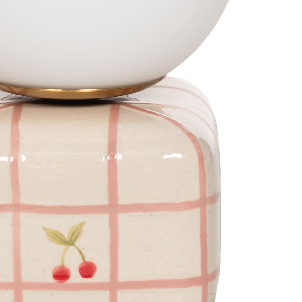 Lampe chevet Maya cerise beige en céramique - Maisons du Monde