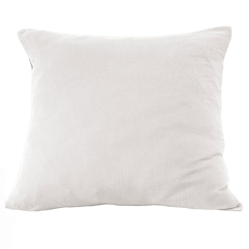 Taie d'oreiller gaze de coton uni 80x80 cm
