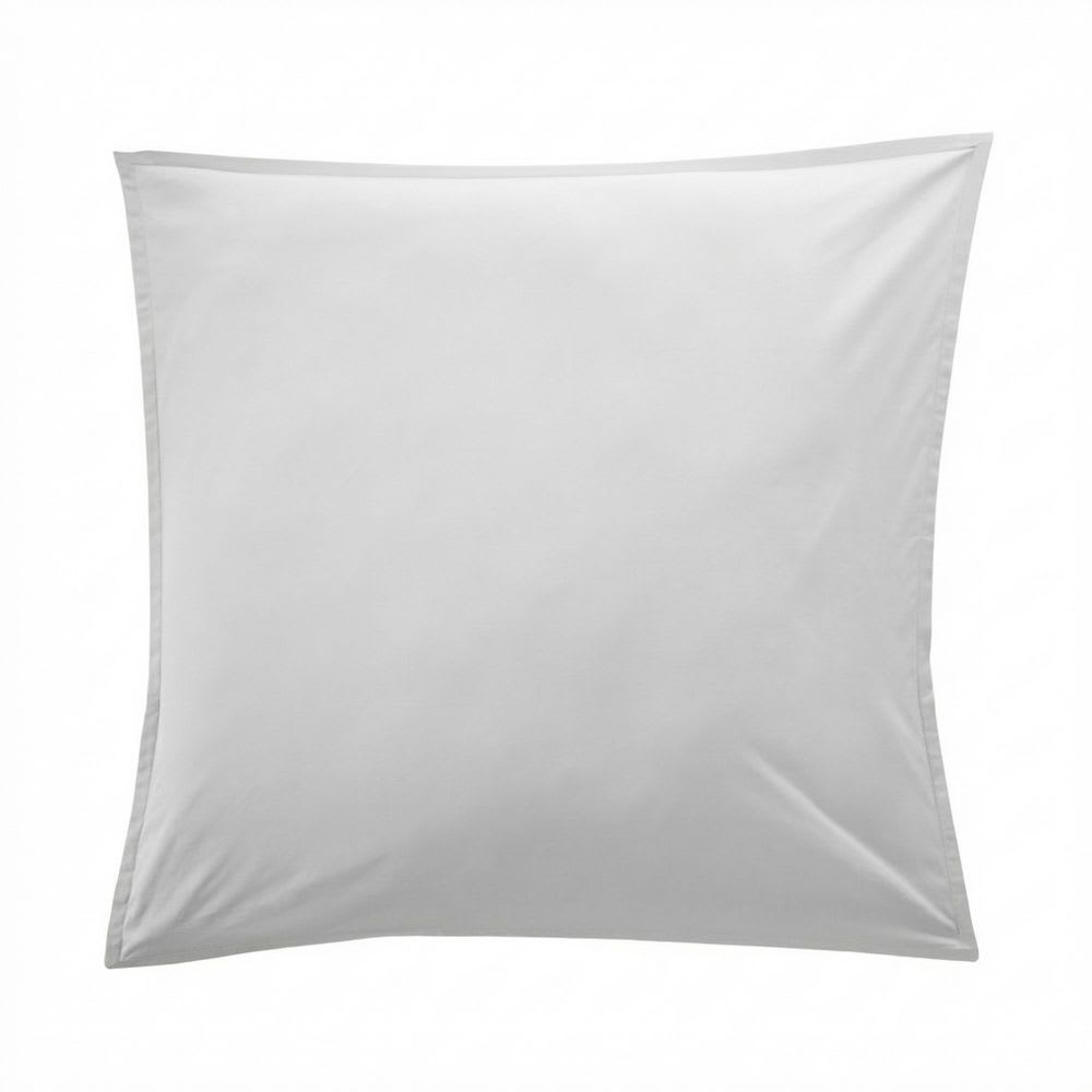 Taie d'oreiller percale de coton uni 65x65 cm