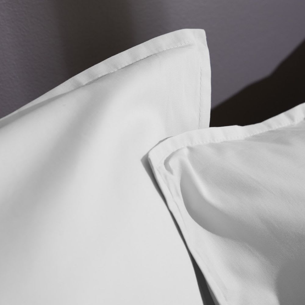 Taie d'oreiller percale de coton uni 65x65 cm — vue 3