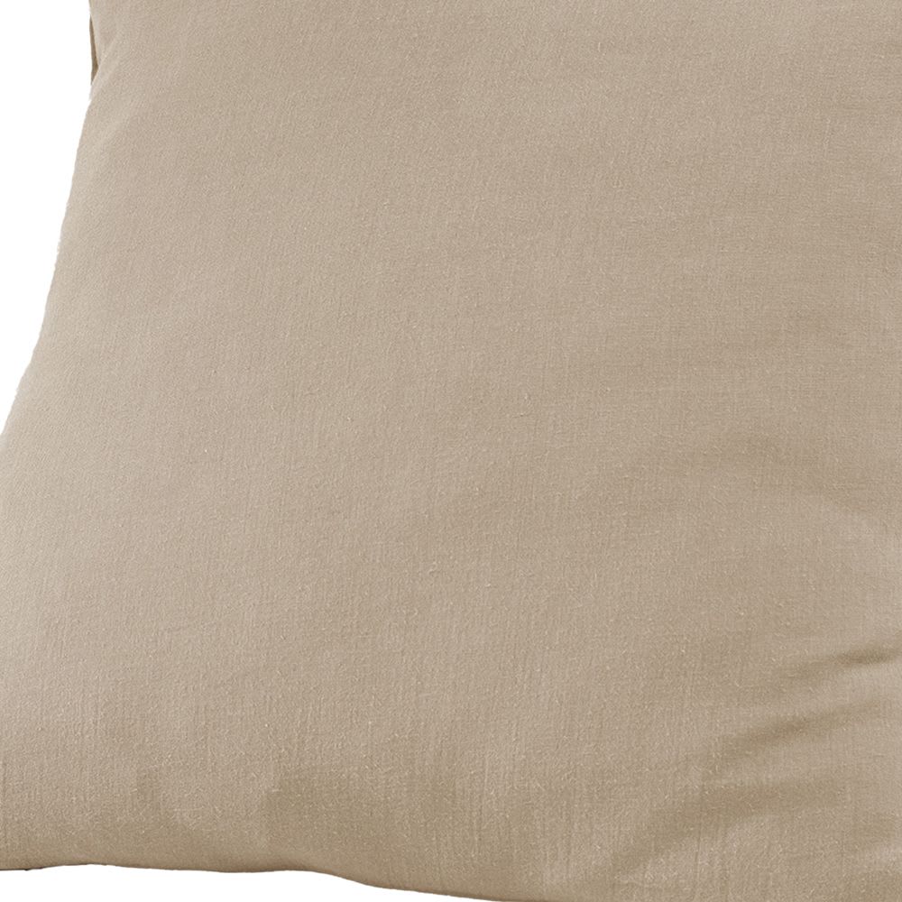 Taie d'oreiller gaze de coton uni 80x80 cm - Maisons du Monde