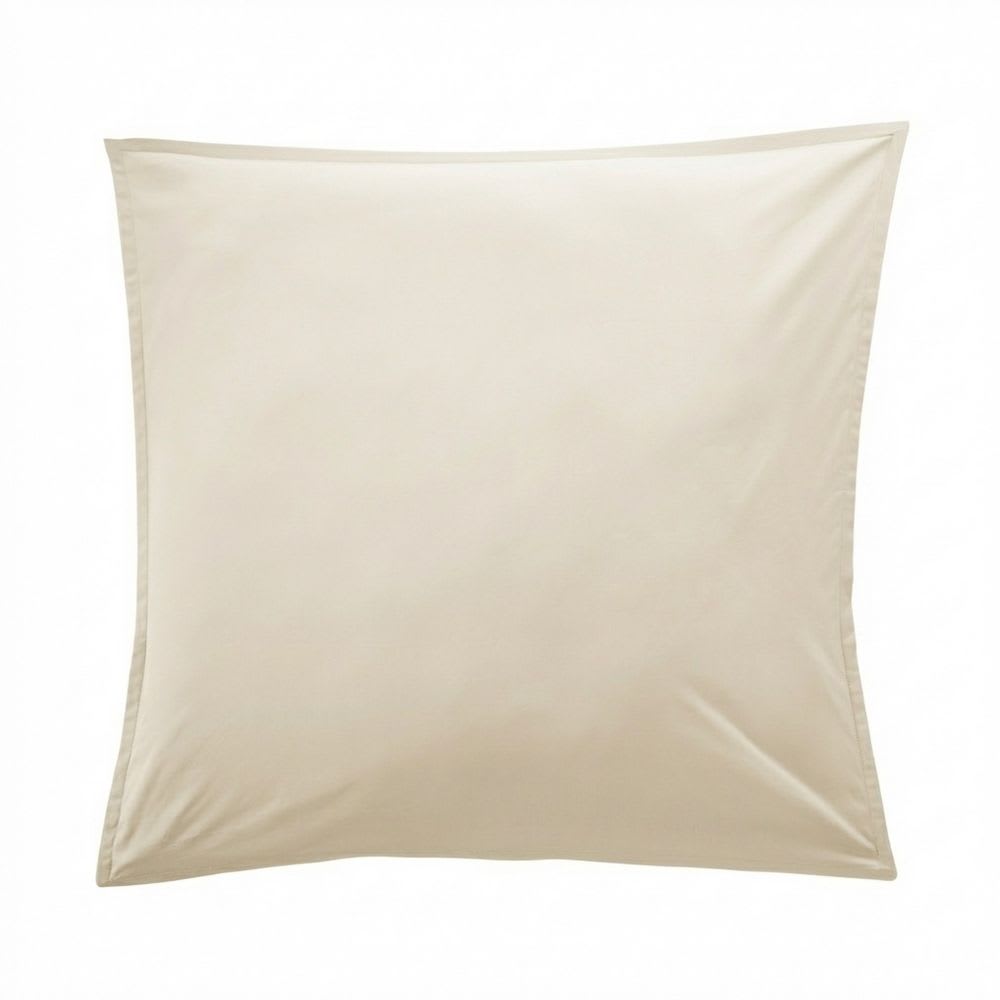 Taie d'oreiller percale de coton uni 65x65 cm