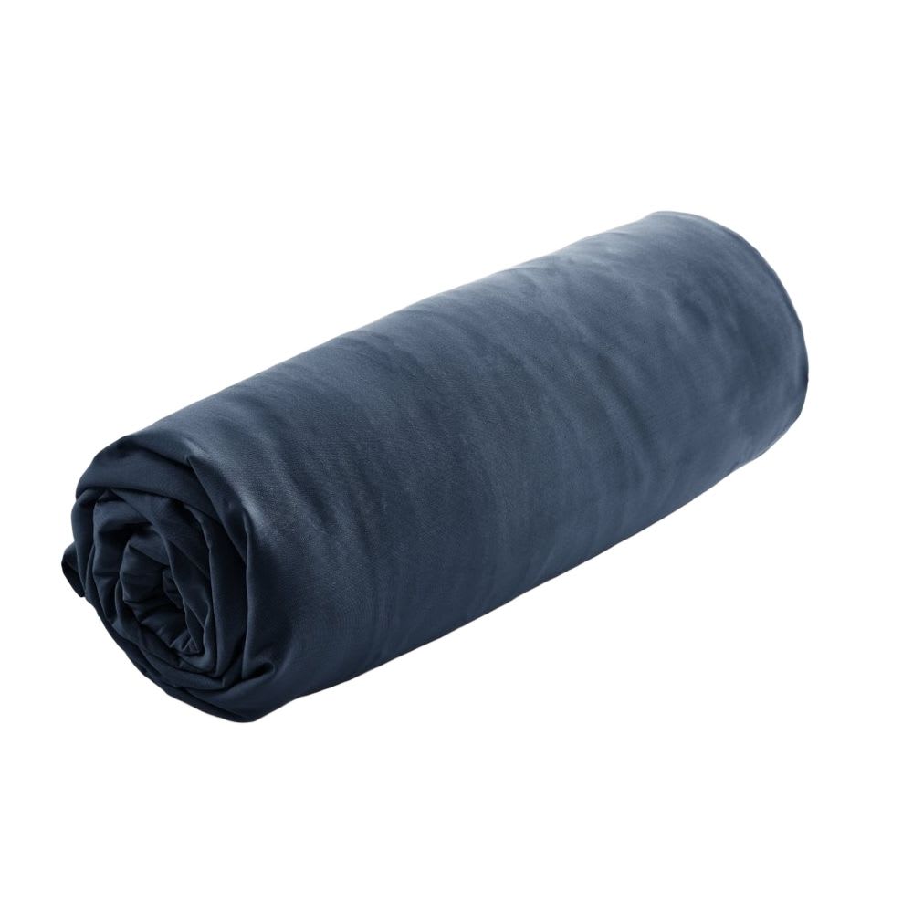 Drap housse percale de coton uni 160x200+30 cm — vue 3