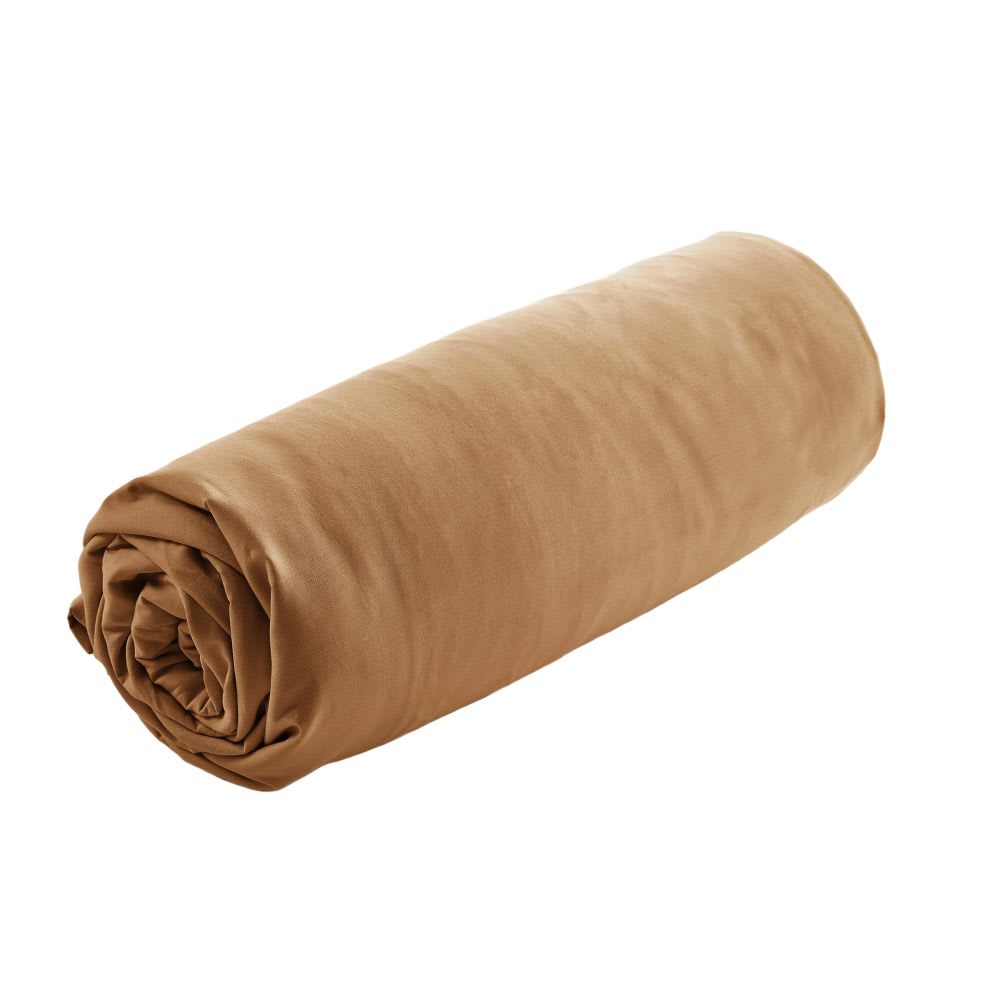Drap housse percale de coton uni 140x190+30 cm — vue 3