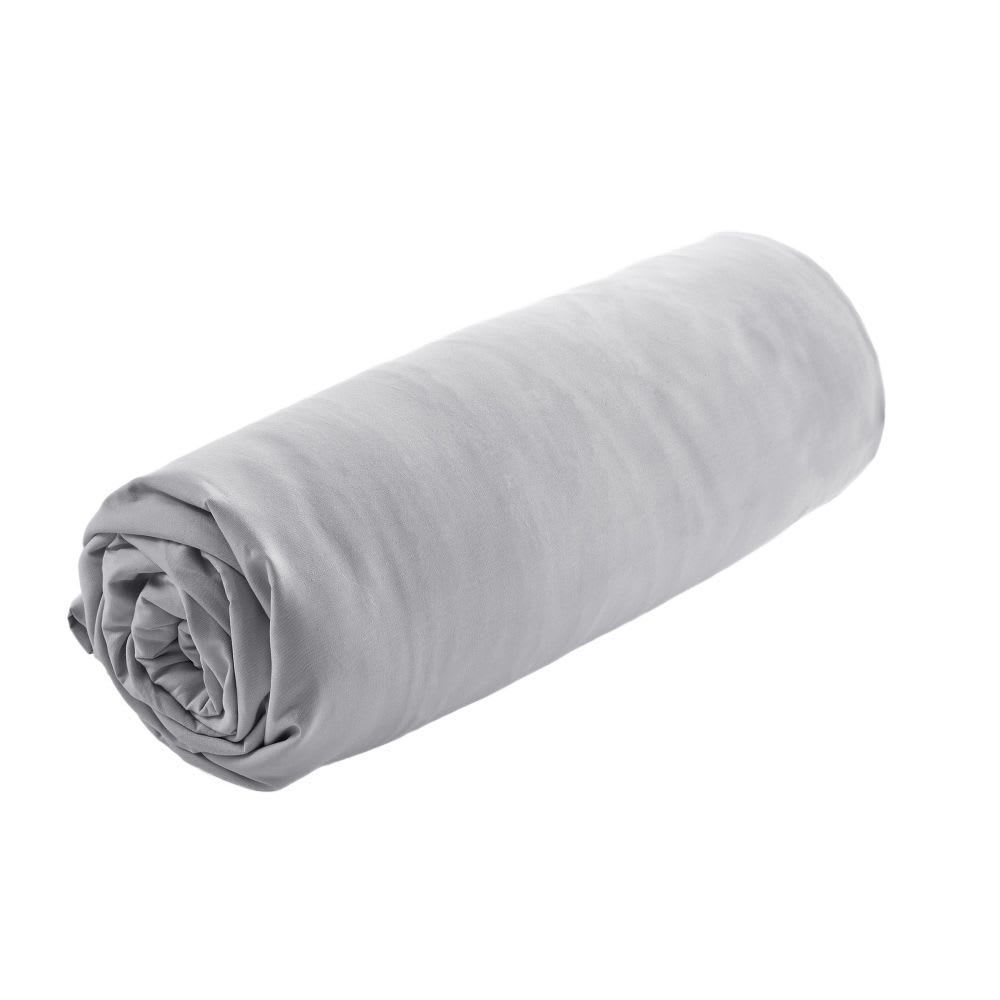 Drap housse percale de coton uni 160x200+30 cm — vue 3