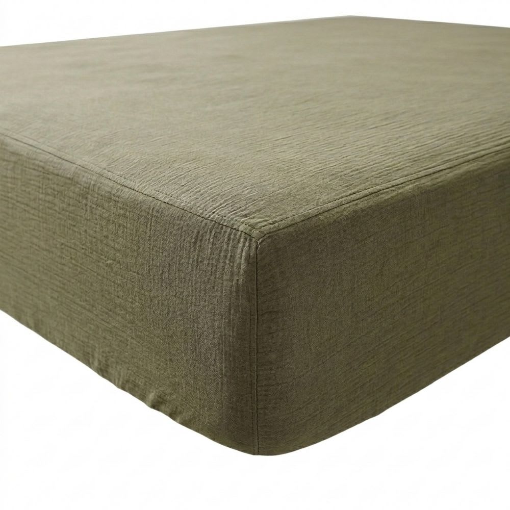 drap housse gaze de coton