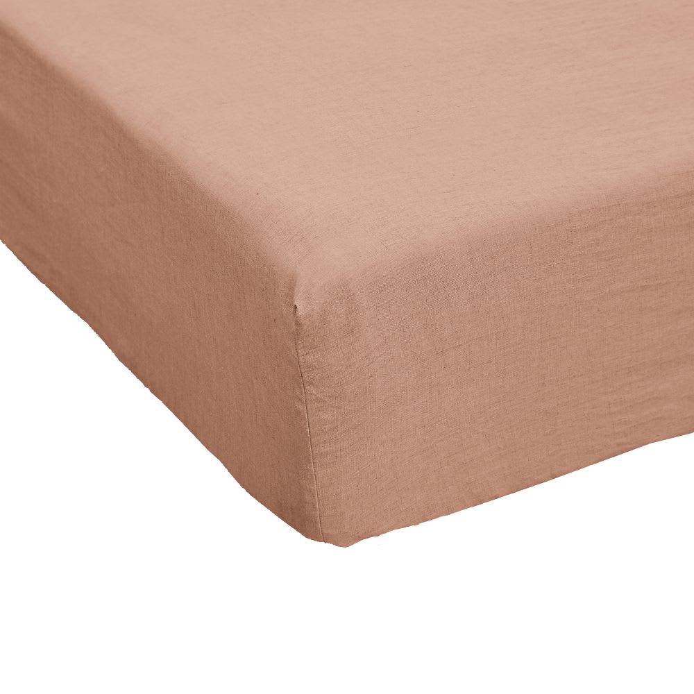 drap housse lin uni 160x200+30