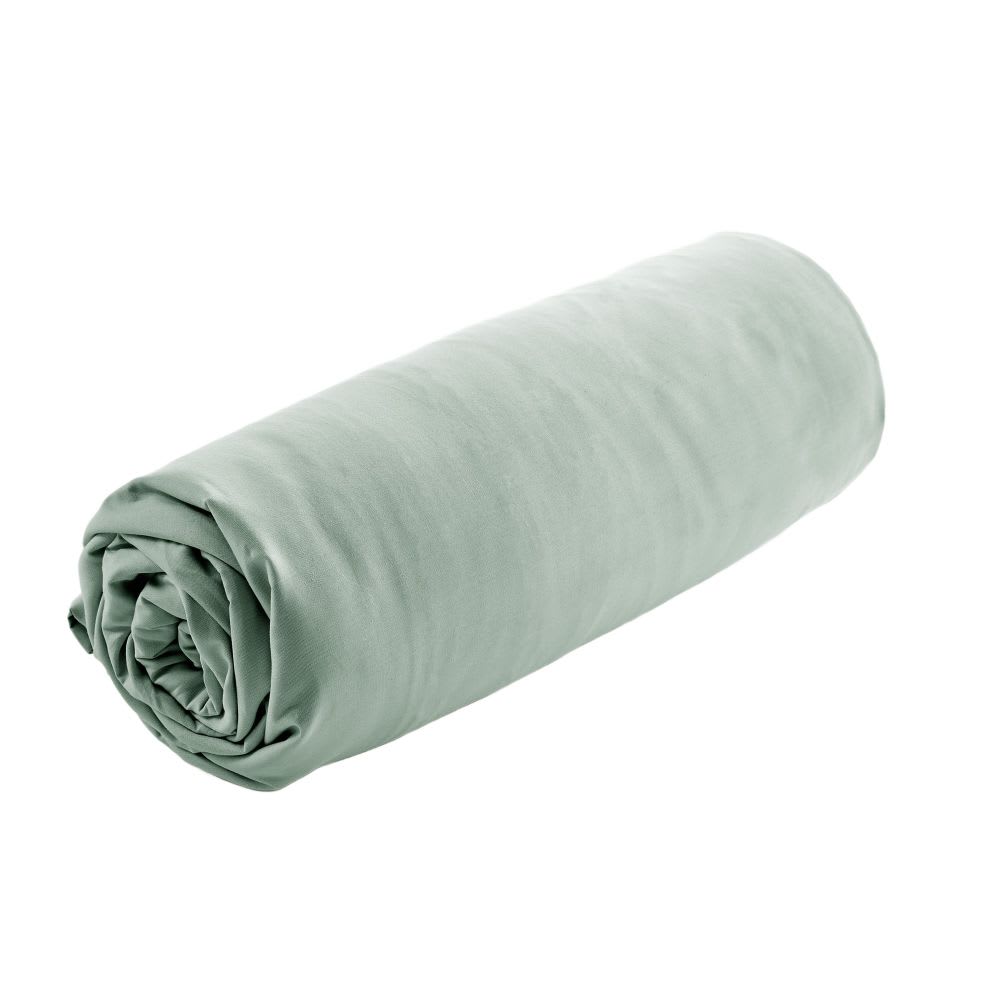 Drap housse percale de coton uni 140x190+30 cm — vue 3
