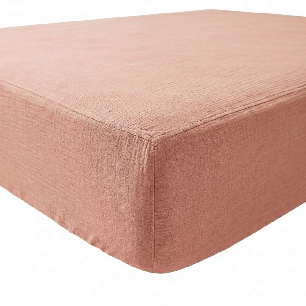drap housse gaze de coton