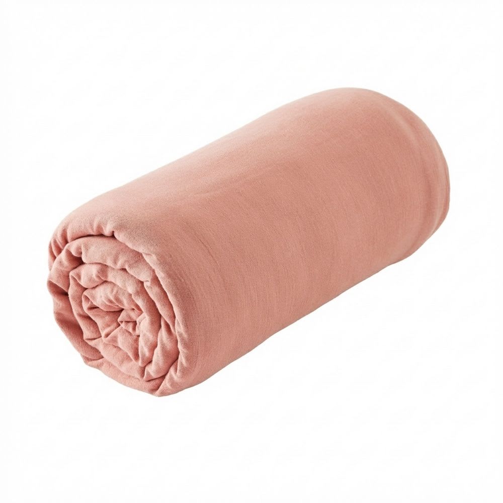Drap housse gaze de coton uni 140x190+30 cm — vue 3