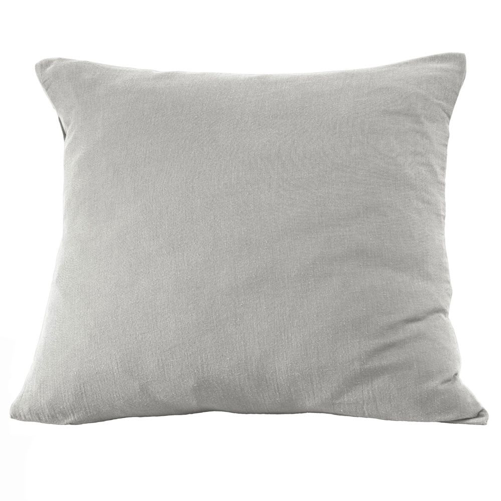 Taie d'oreiller gaze de coton uni 80x80 cm