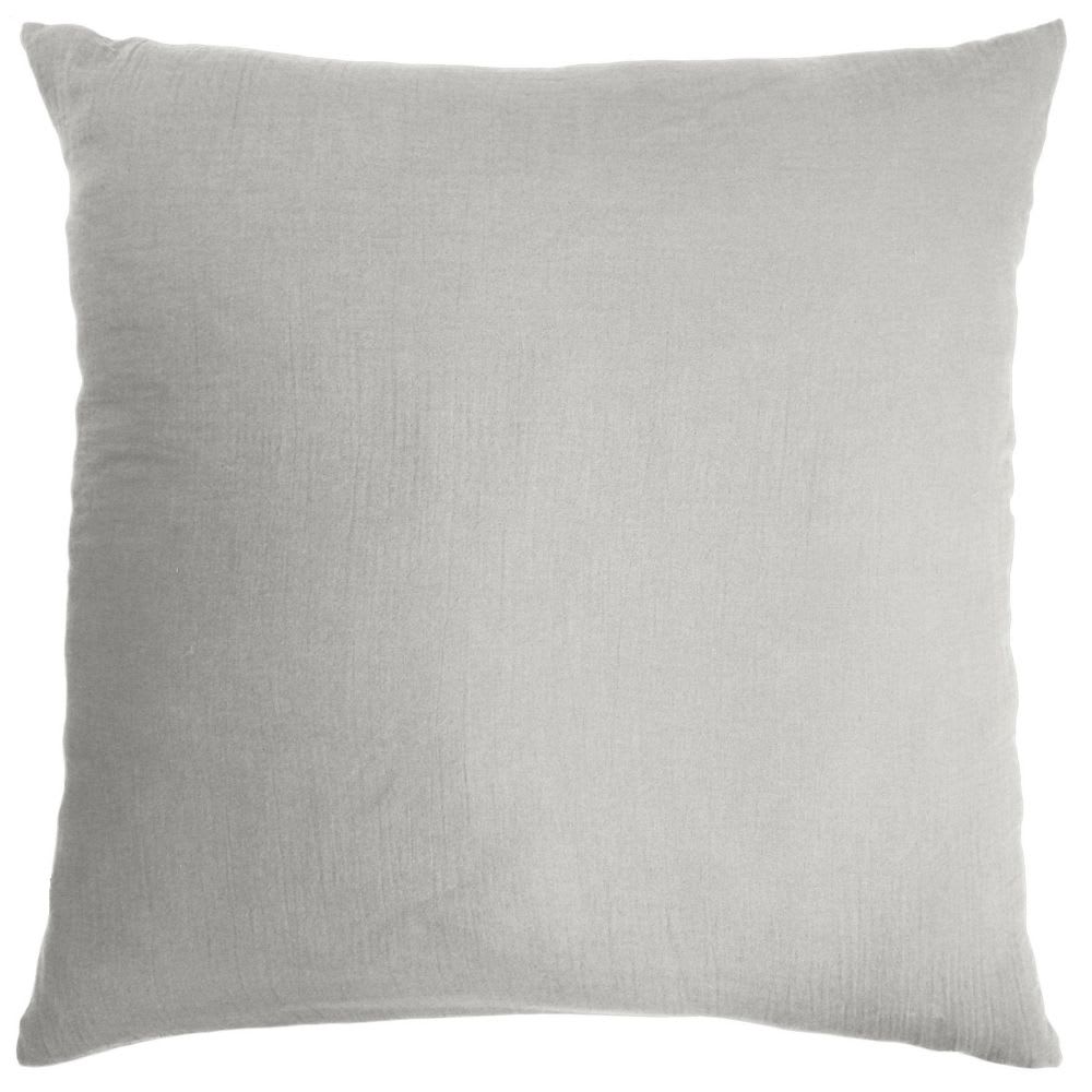 Taie d'oreiller gaze de coton uni 80x80 cm — vue 3