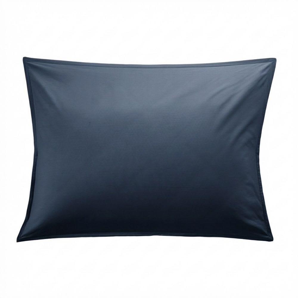 Taie d'oreiller percale de coton uni 50x70 cm