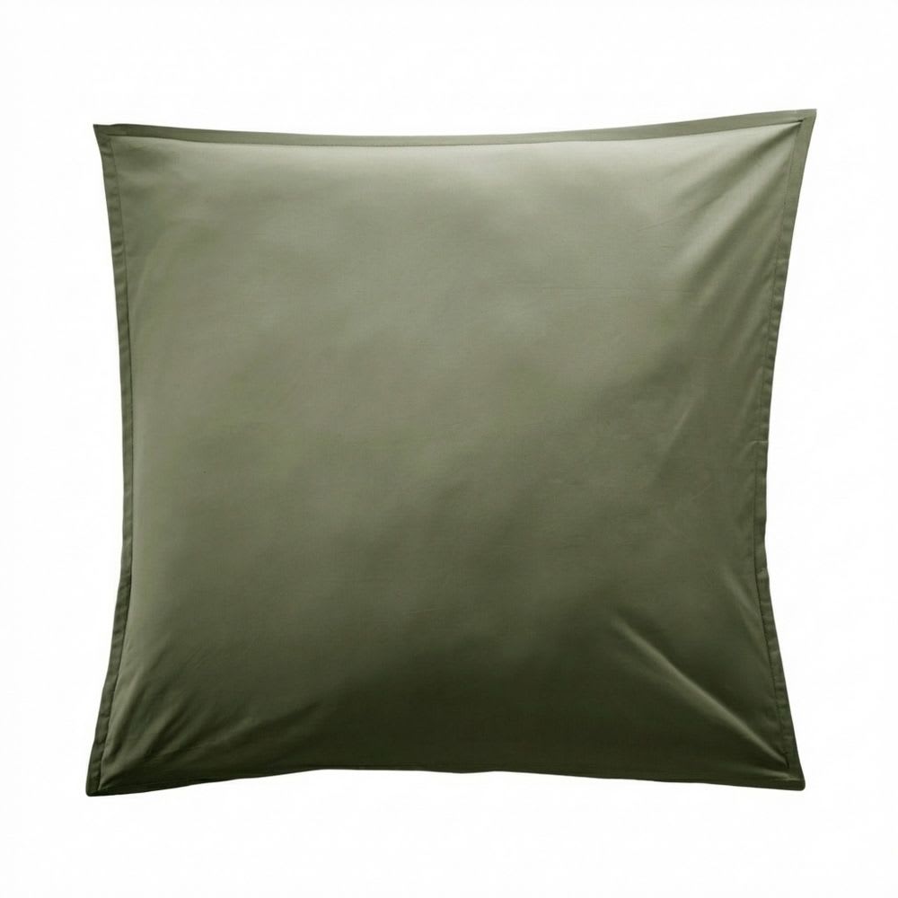 Taie d'oreiller percale de coton uni 65x65 cm