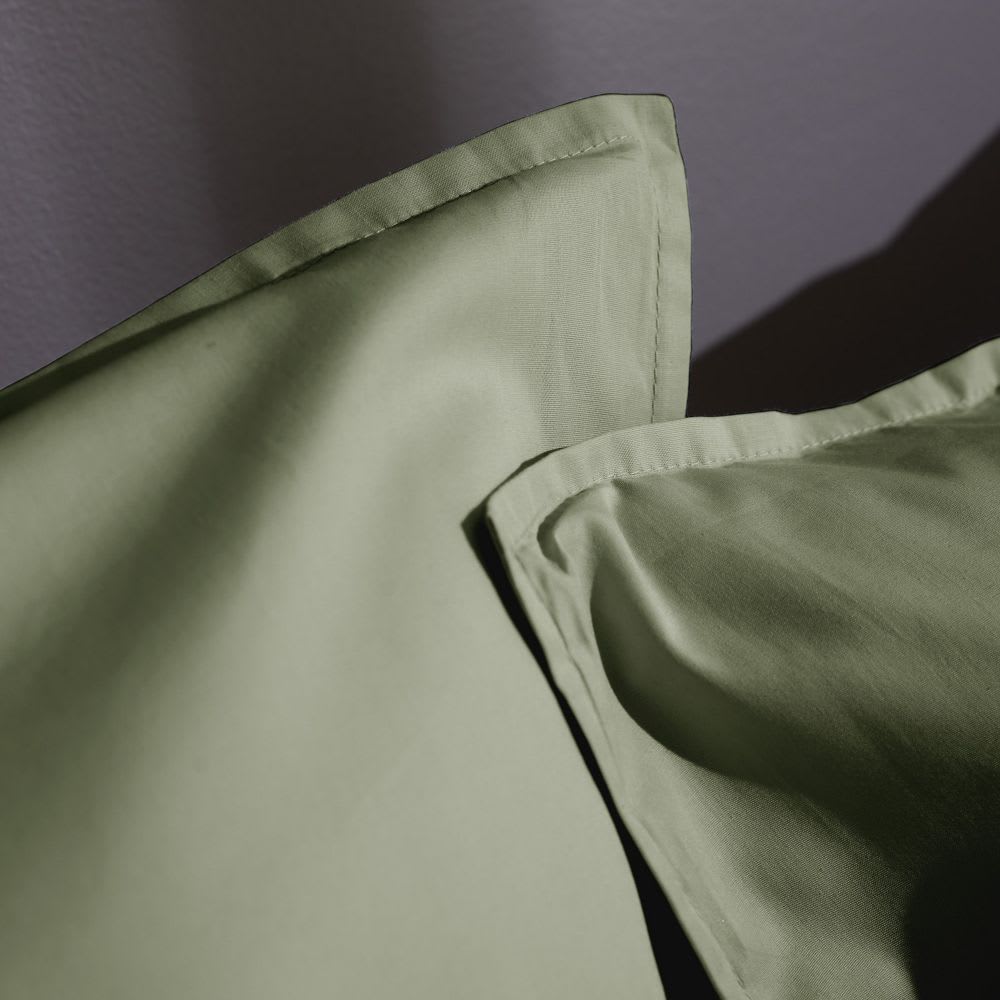 Taie d'oreiller percale de coton uni 65x65 cm — vue 3